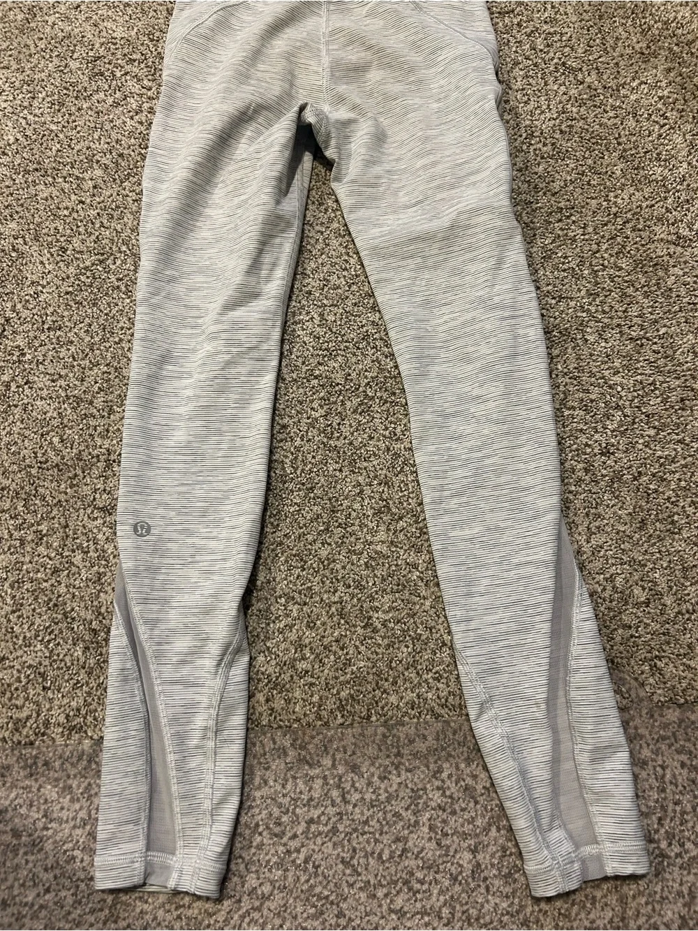 lululemon athletica Heathered Light Gray Women's Leggings 00